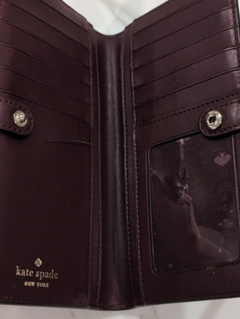 Kate Spade Mulled Wine Stacy Wallet - Picture 7 of 7